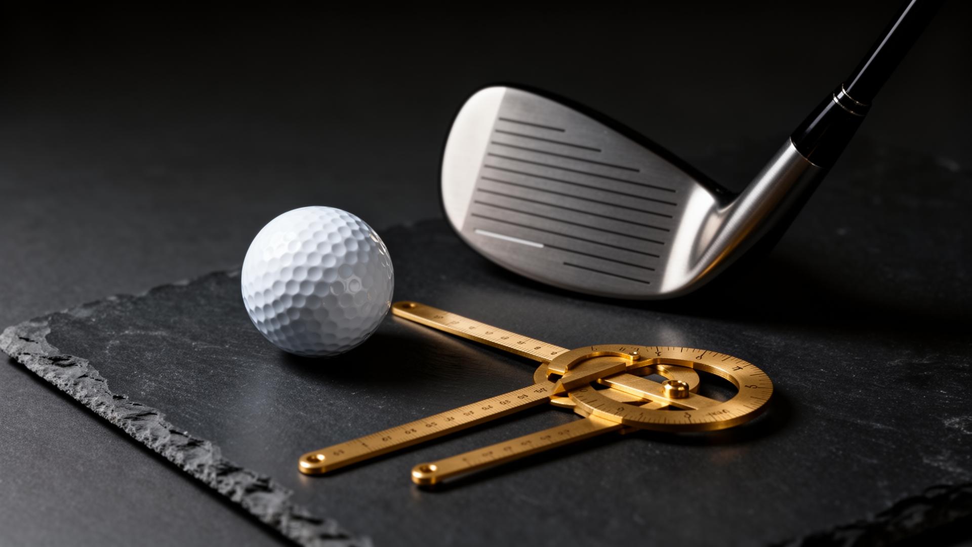 Golf ball and club measurement tools