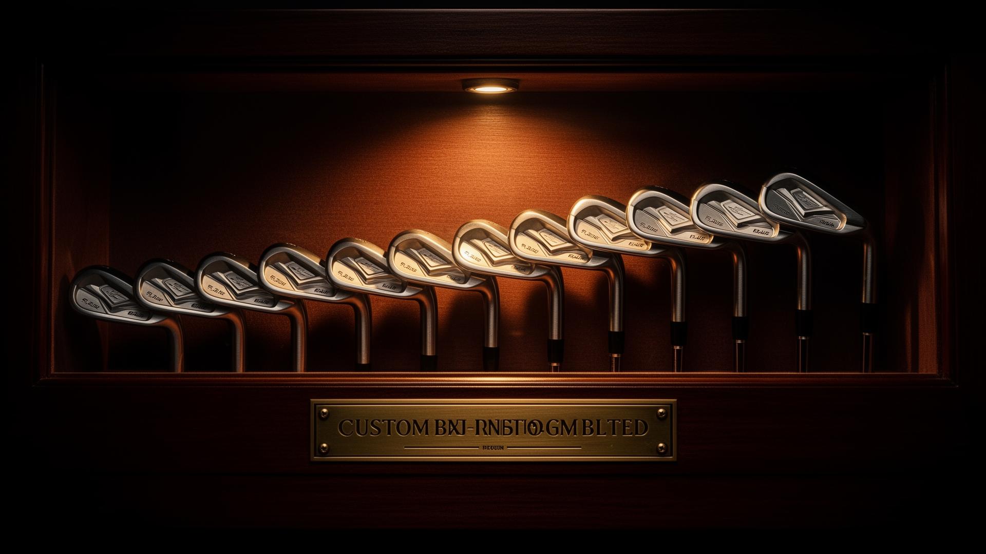 Golf club display case